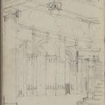C R Mackintosh: sketch for entrance hall 1891 © the Glasgow School of Art archives and collections