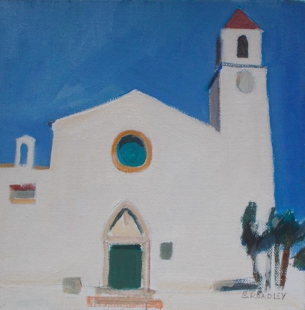 Spanish-Church-8-x-8acrylic-on-canvas