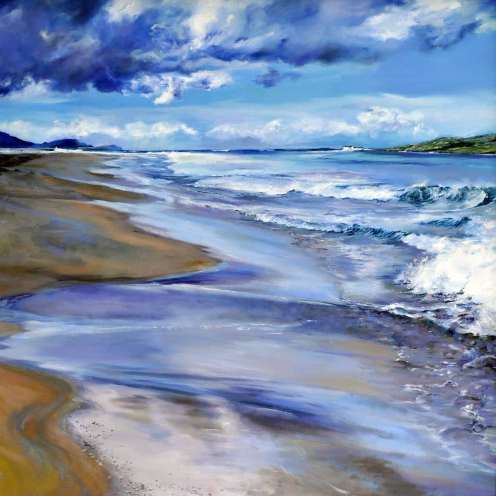 CK-on-the-beach-at-Luskintyre-oil-on-canvas-78x78-u-98x98-f-SF