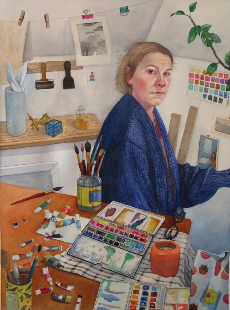 Donna+McGlynn,+Self+Portrait+-+Painting