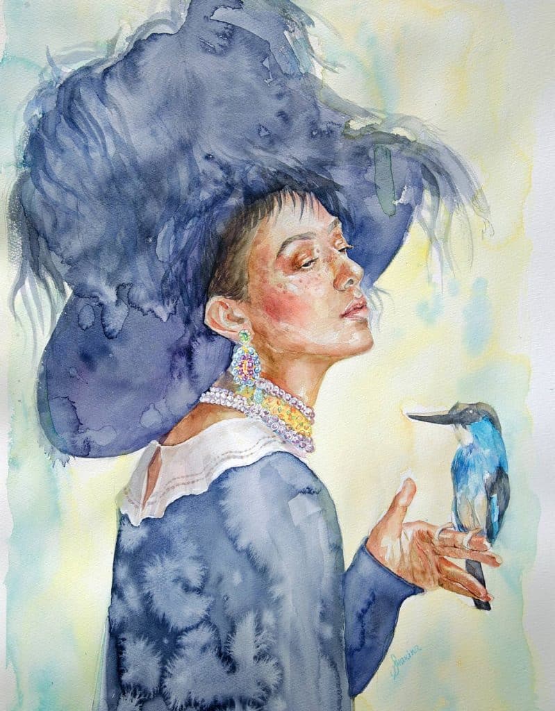 Lady_And_Blue_Bird