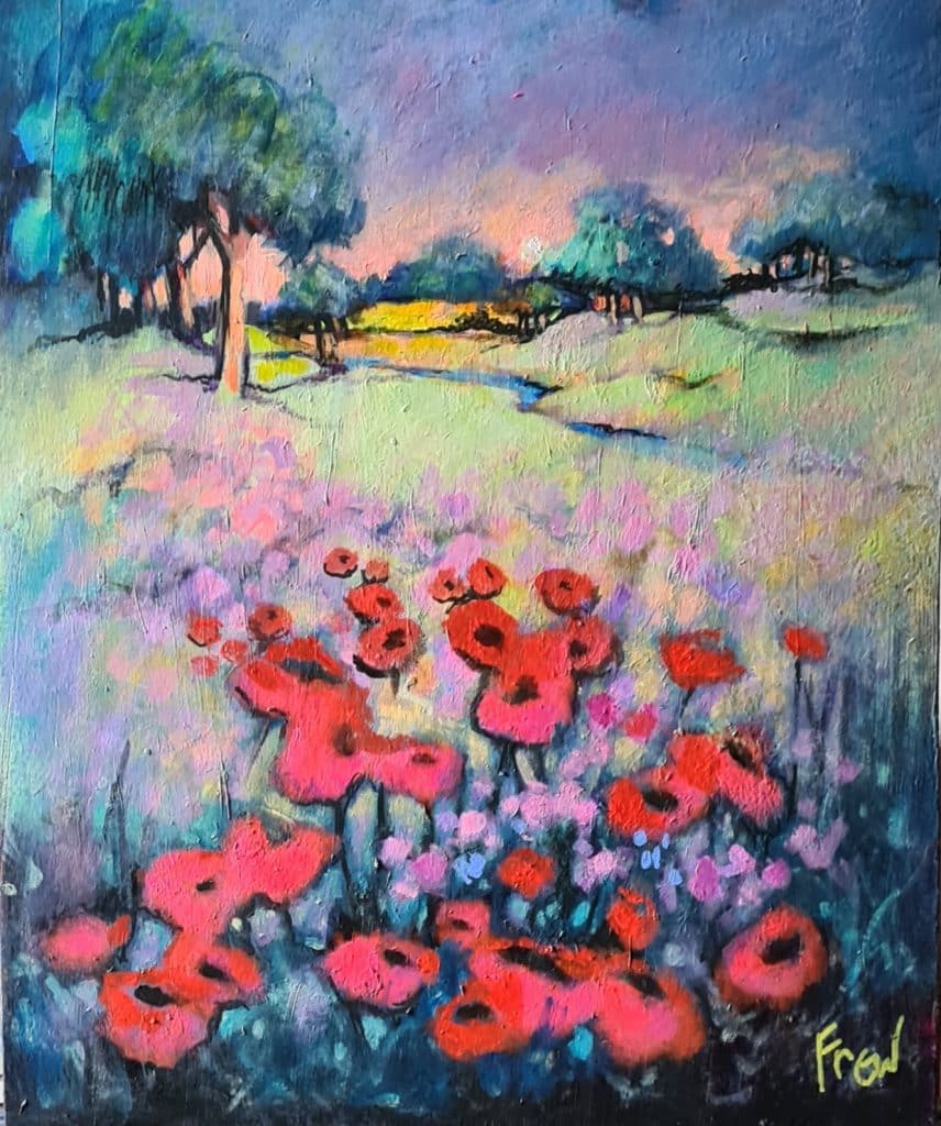Poppies-in-a-field-