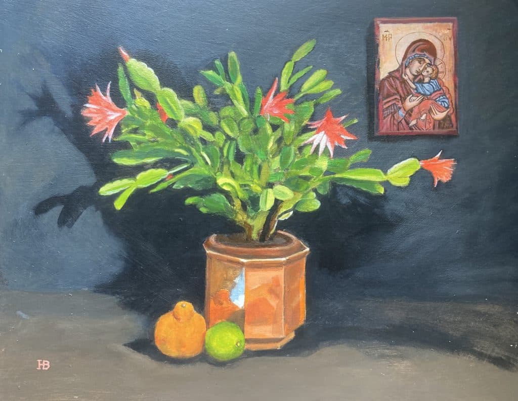 Hugh-Bryden-Christmas-Cactus-Acrylic-55-x-66-cm-750