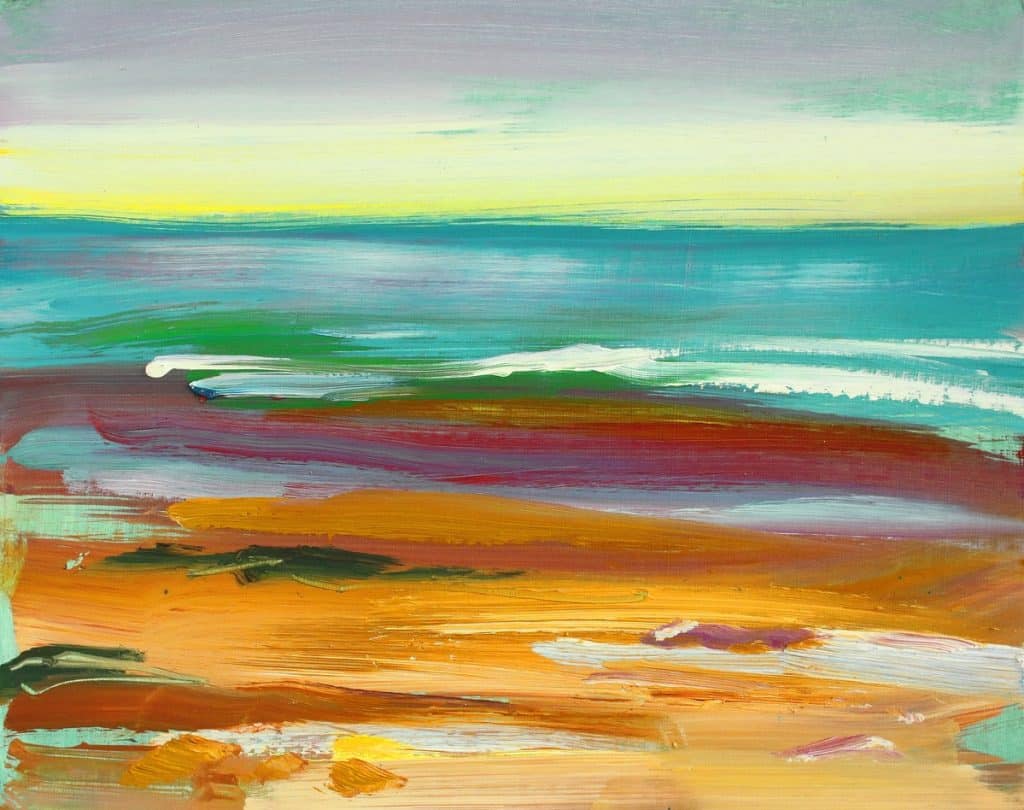 Shining-Sands-study-26x33-cm-oil-on-card-by-Shona-Barr-e