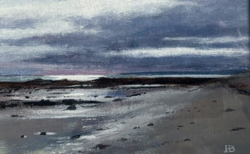 Hugh-Bryden-Evening-shoreline-Acrylic-22-x-14-cm-250