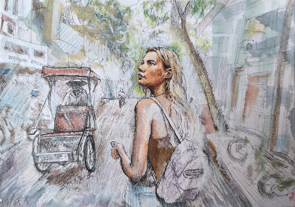 Held-for-a-Second_Ink-on-Paper_15-x-21cm