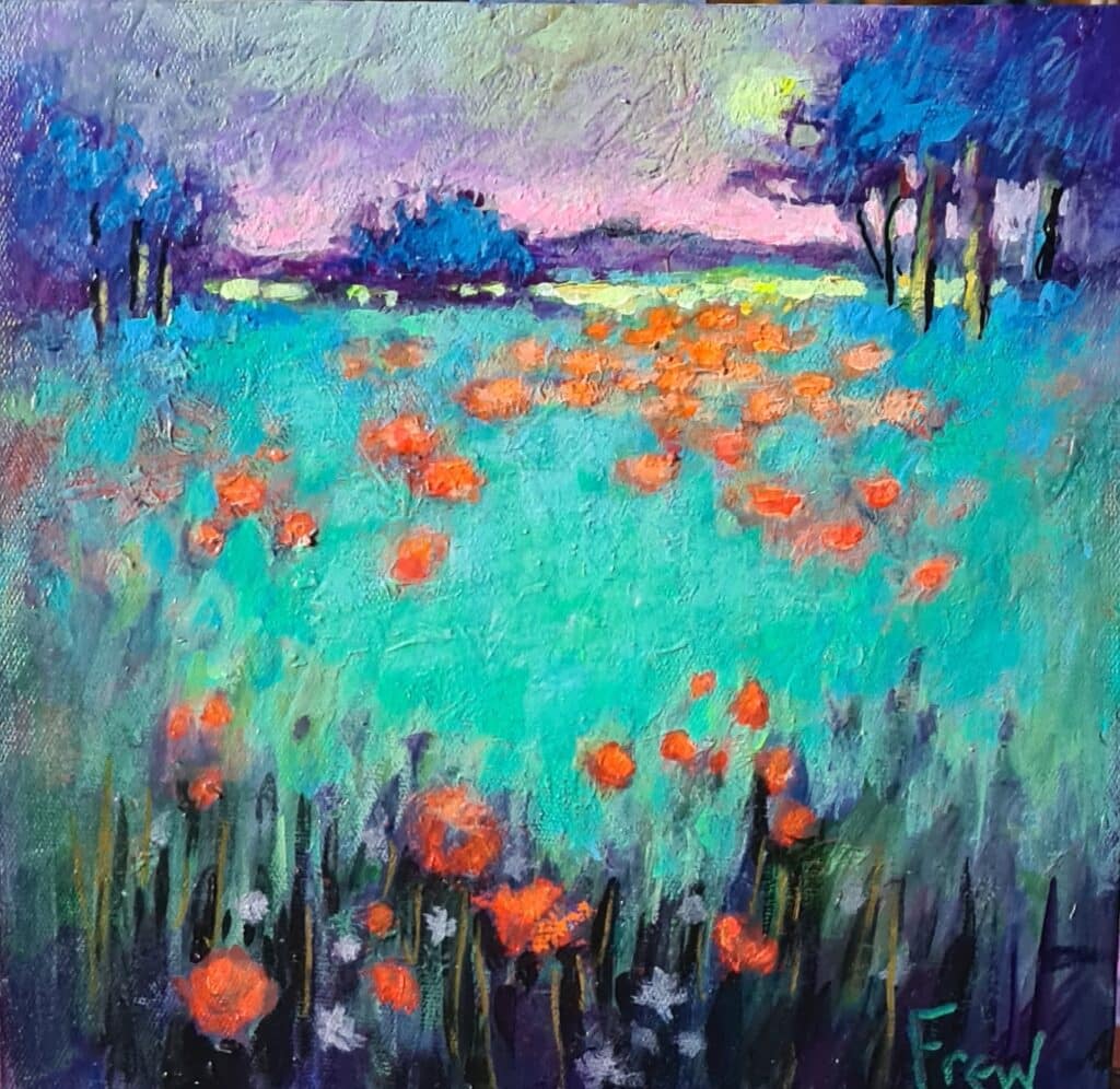 Poppies and daisies
